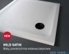 New Trendy Mild Satin Brodzik akrylowy prostokątny 120x70x4,5 cm biały mat B-0652